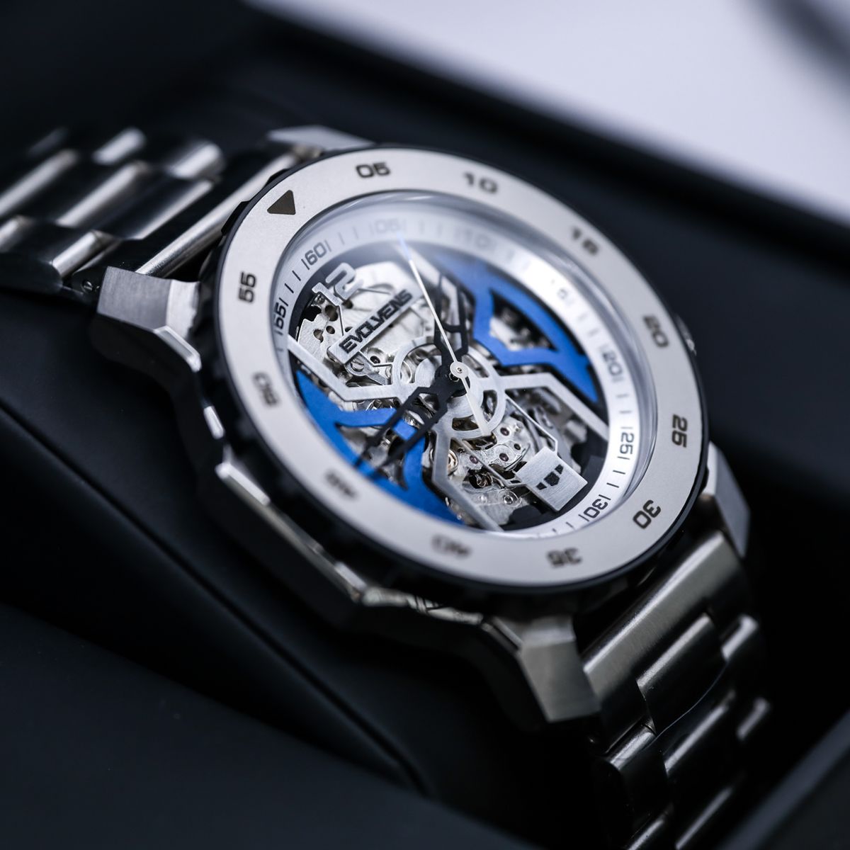 Evolvens® BLUE WINGS 44 mm Editable Automatic Watch