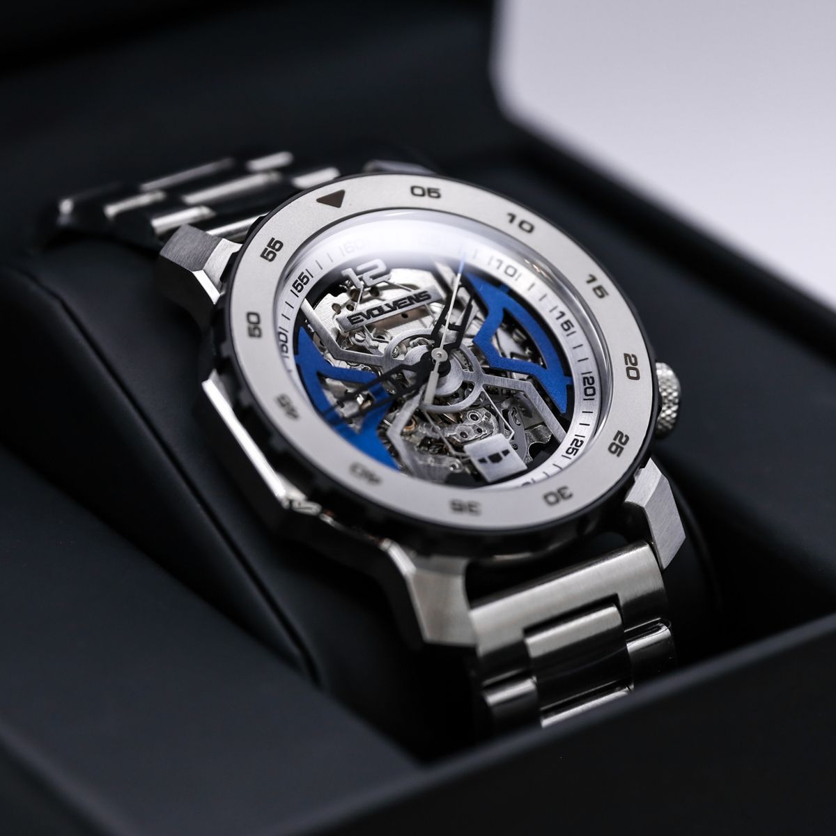 Evolvens® BLUE WINGS 44 mm Editable Automatic Watch