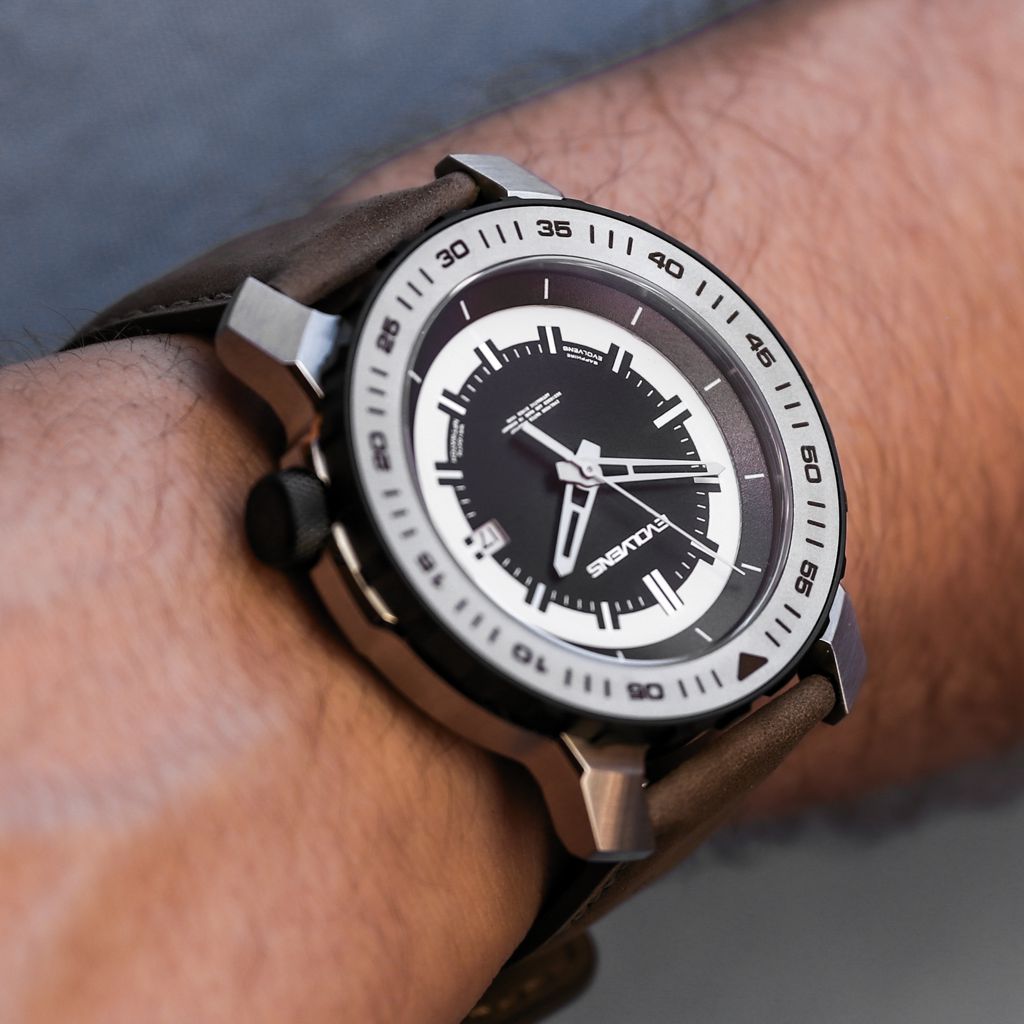 Evolvens® SILVER LINE Edytowalny Automatyczny Zegarek