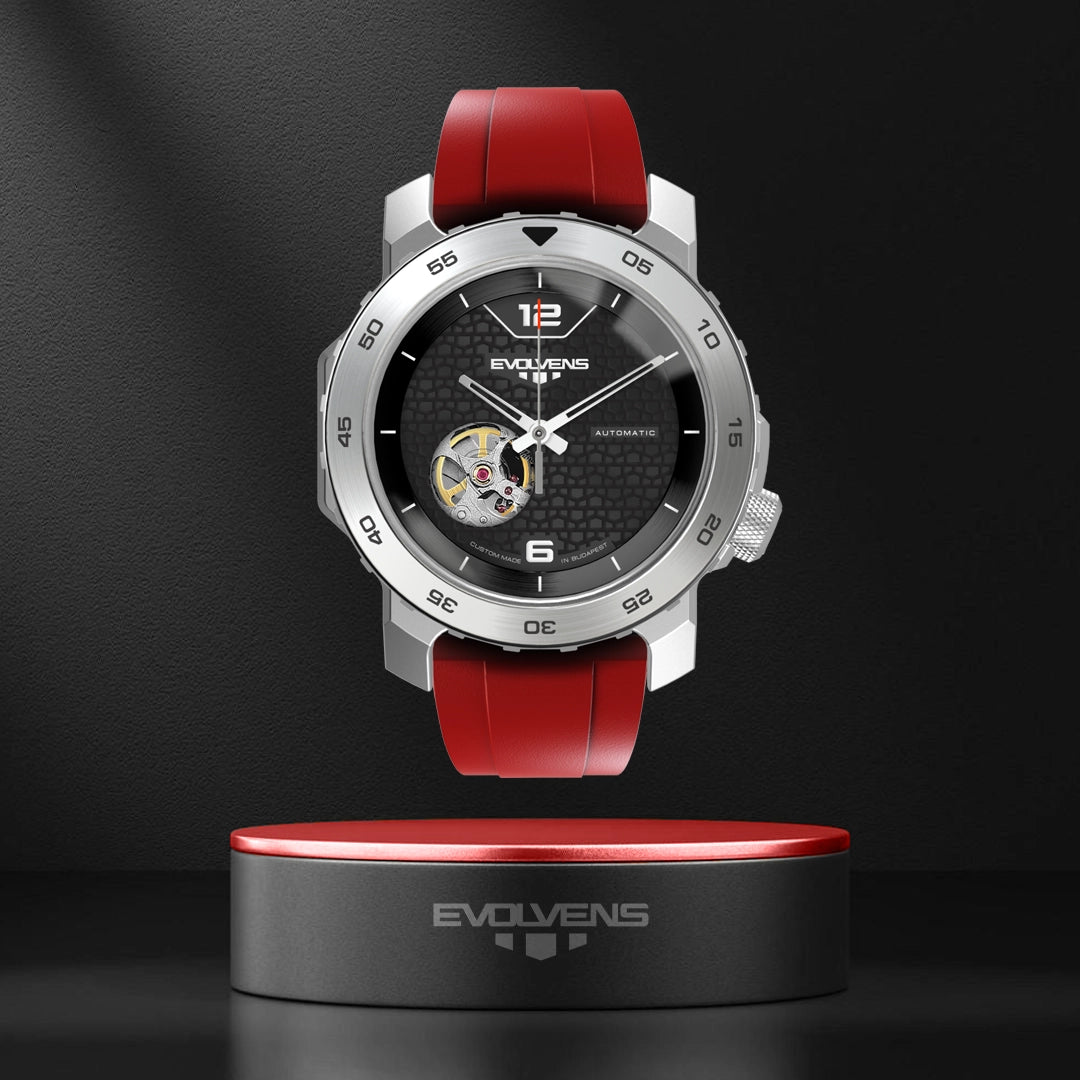 Evolvens® ACTIVE RED 44 mm Editable Automatic Watch