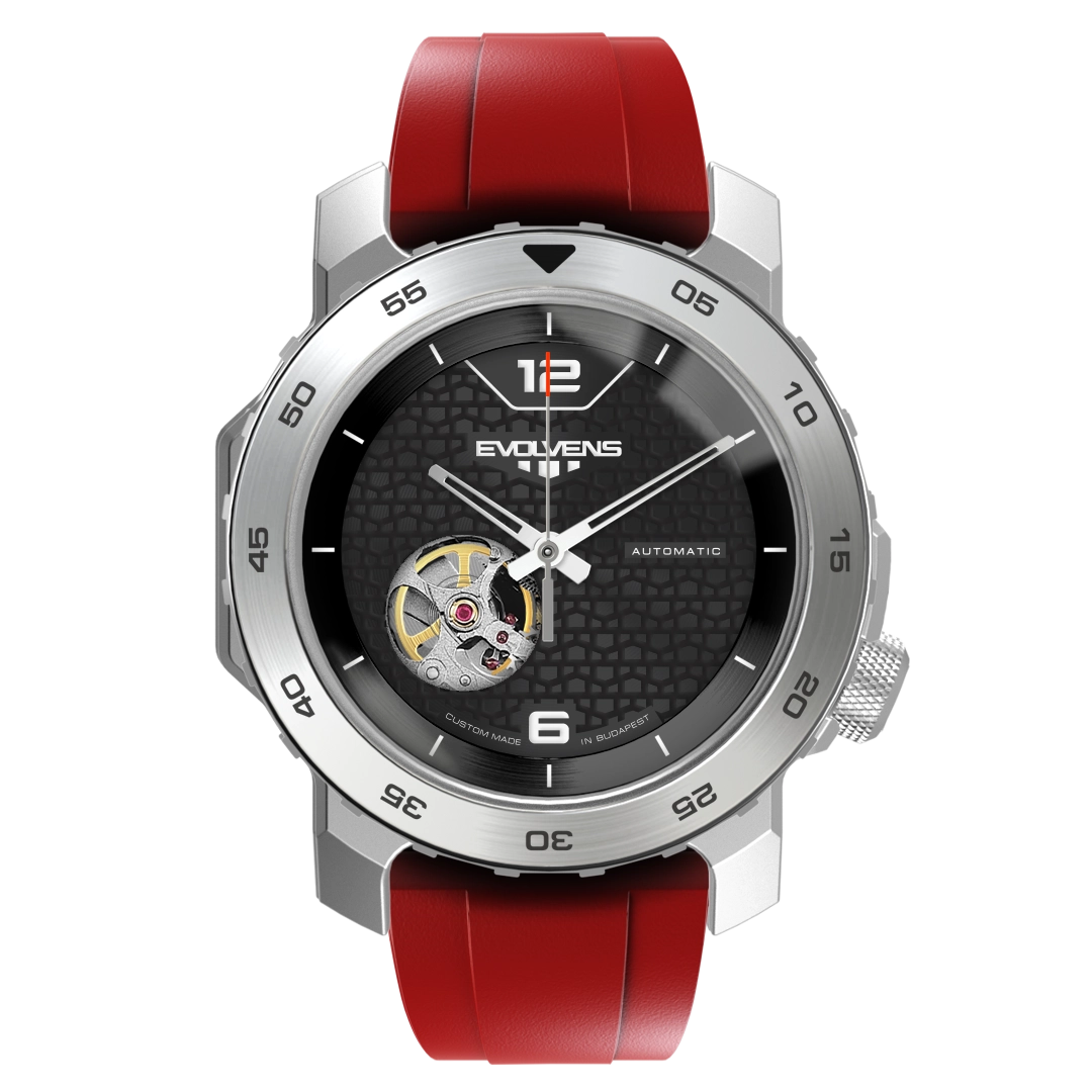 Evolvens® ACTIVE RED 44 mm Editable Automatic Watch