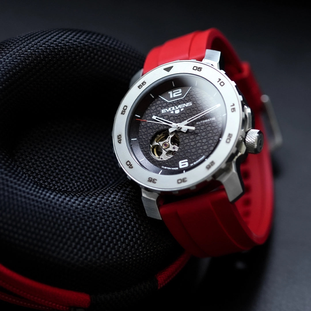 Evolvens® ACTIVE RED 44 mm Editable Automatic Watch