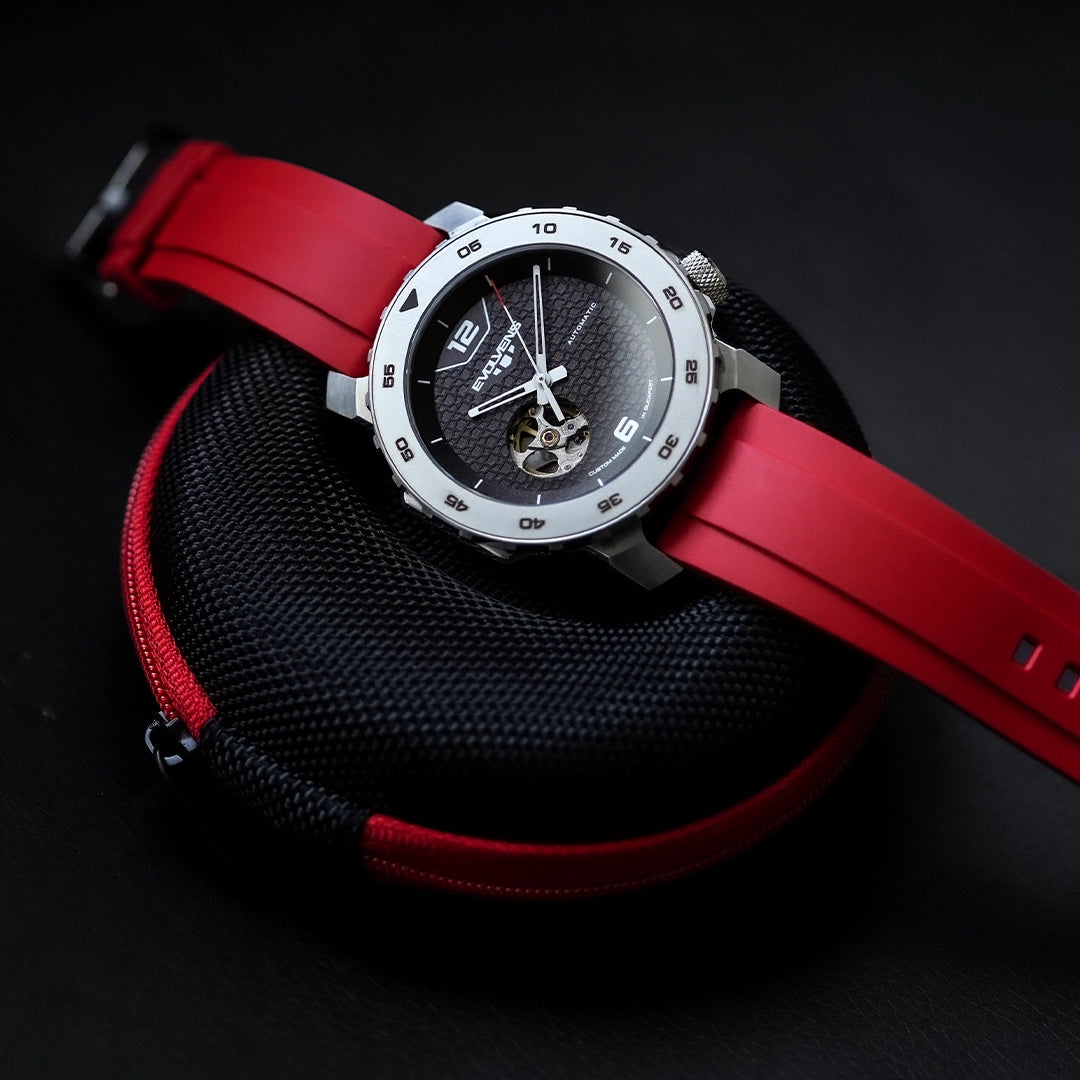 Evolvens® ACTIVE RED 44 mm Editable Automatic Watch