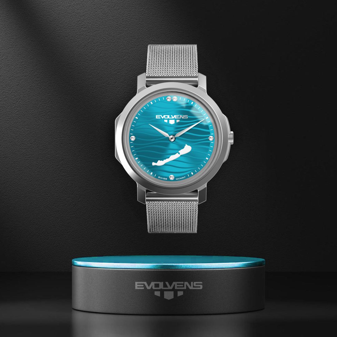 Ceas Evolvens® BALATON-Azure 34 mm