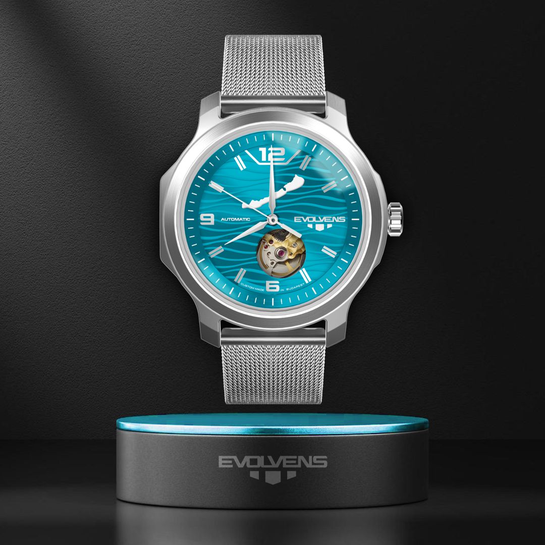 Evolvens® BALATON-Azure 42 mm Premium Automatic Watch