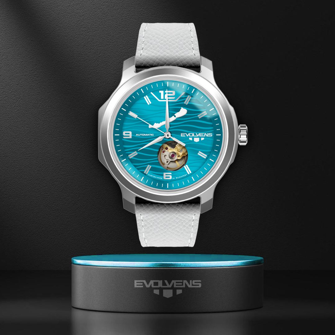 Evolvens® BALATON-Azure 42 mm Premium Automatic Watch