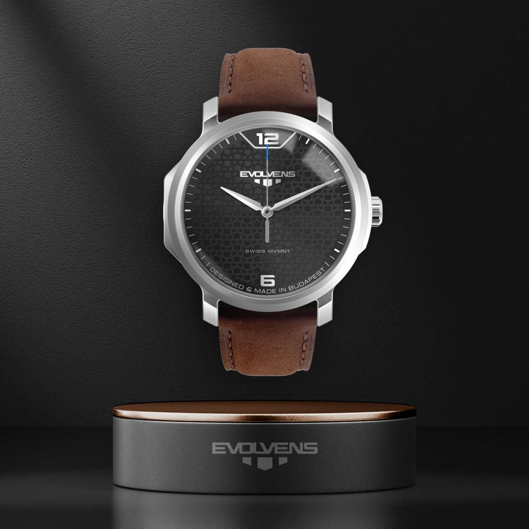 Ceas editabil Evolvens® COAL PULSE 40 mm