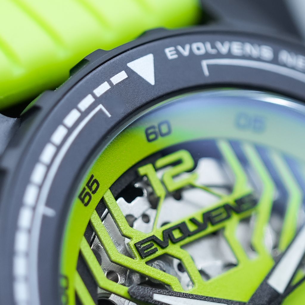 Evolvens® NEXT Acid-Green 44 mm Editable Automatic Watch