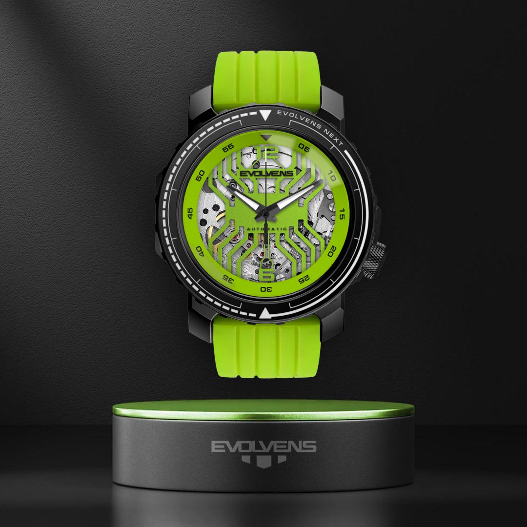 Evolvens® NEXT Acid-Green 44 mm Editable Automatic Watch