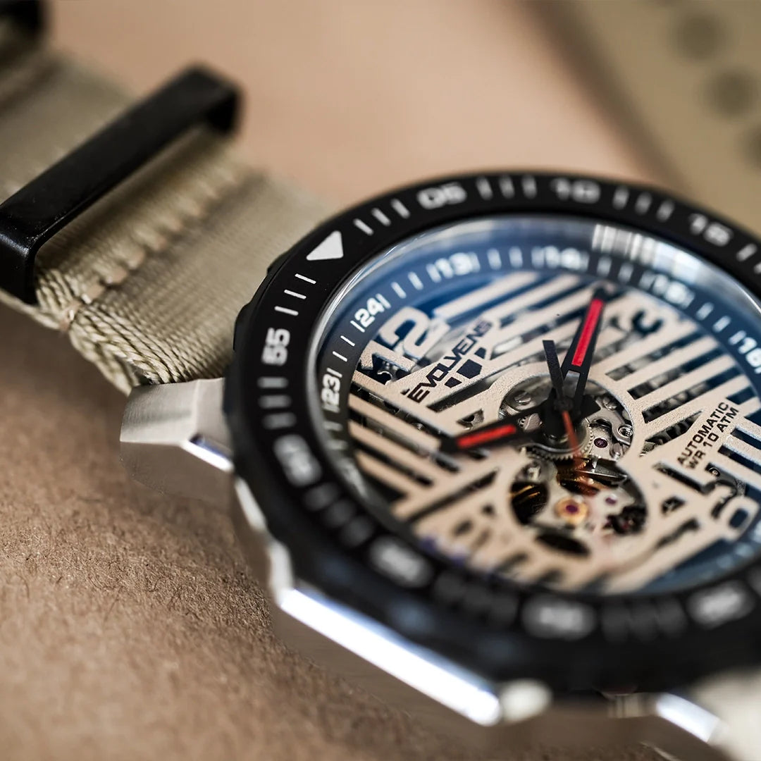 Evolvens® STEEL DUNES 44 mm Editable Automatic Watch
