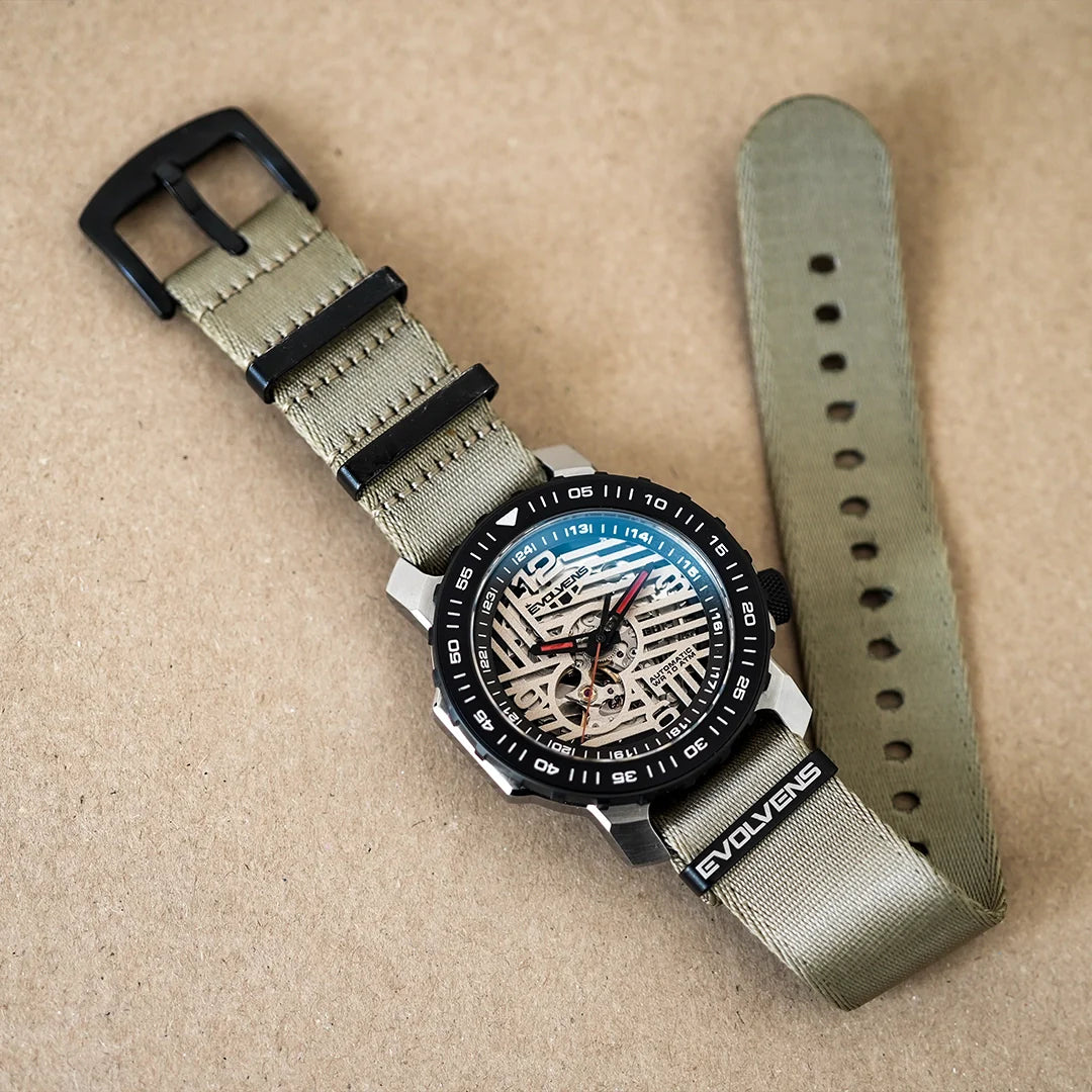 Evolvens® STEEL DUNES 44 mm Editable Automatic Watch