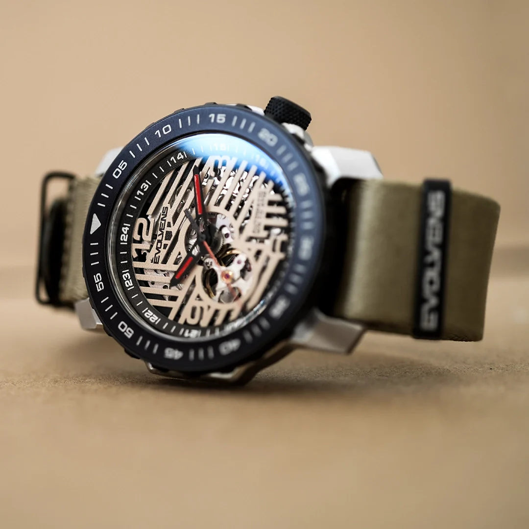 Evolvens® STEEL DUNES 44 mm Editable Automatic Watch