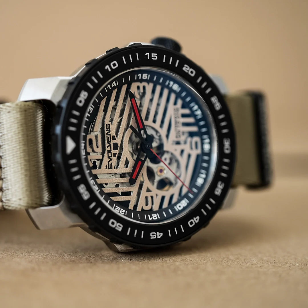 Evolvens® STEEL DUNES 44 mm Editable Automatic Watch