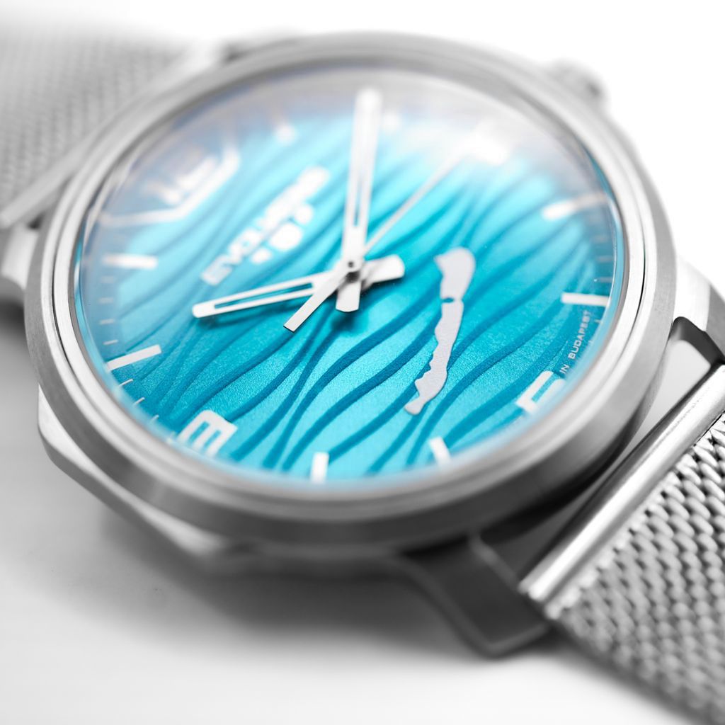 Zegarek Evolvens® BALATON-Azure (srebrny) 40 mm