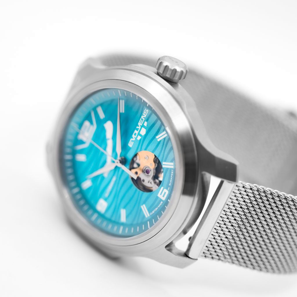 Evolvens® BALATON-Azure 42 mm Premium Automatic Watch