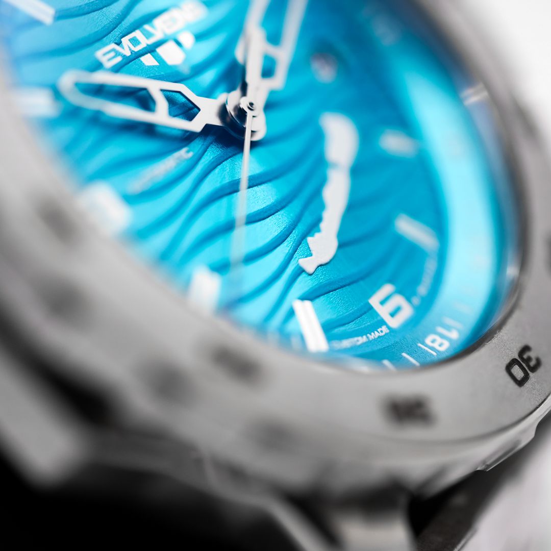 Evolvens® BALATON-Azure (Silver) 44 mm Automatic Watch